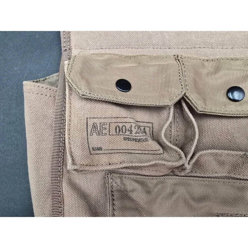 American Eagle Khaki Canvas Military Utility Crossbody Bag AE 004284 Messenger